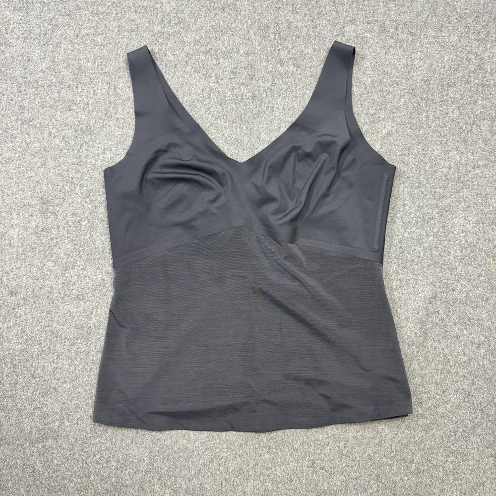Honeylove Shapewear Tank 2X Black Compression Built In Bra